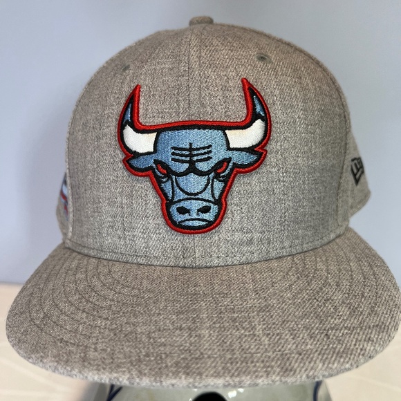 New Era Other - Chicago Bulls New Era Gray Hat 20% Wool Size‎ 8